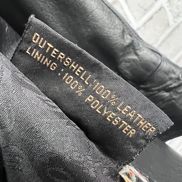 VINTAGE |•G-III•| Black Full Length Trench Coat Embroidered Collar Size Medium - Picture 10 of 11